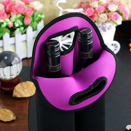 Thermal Double Wine Bottle Tote Bag