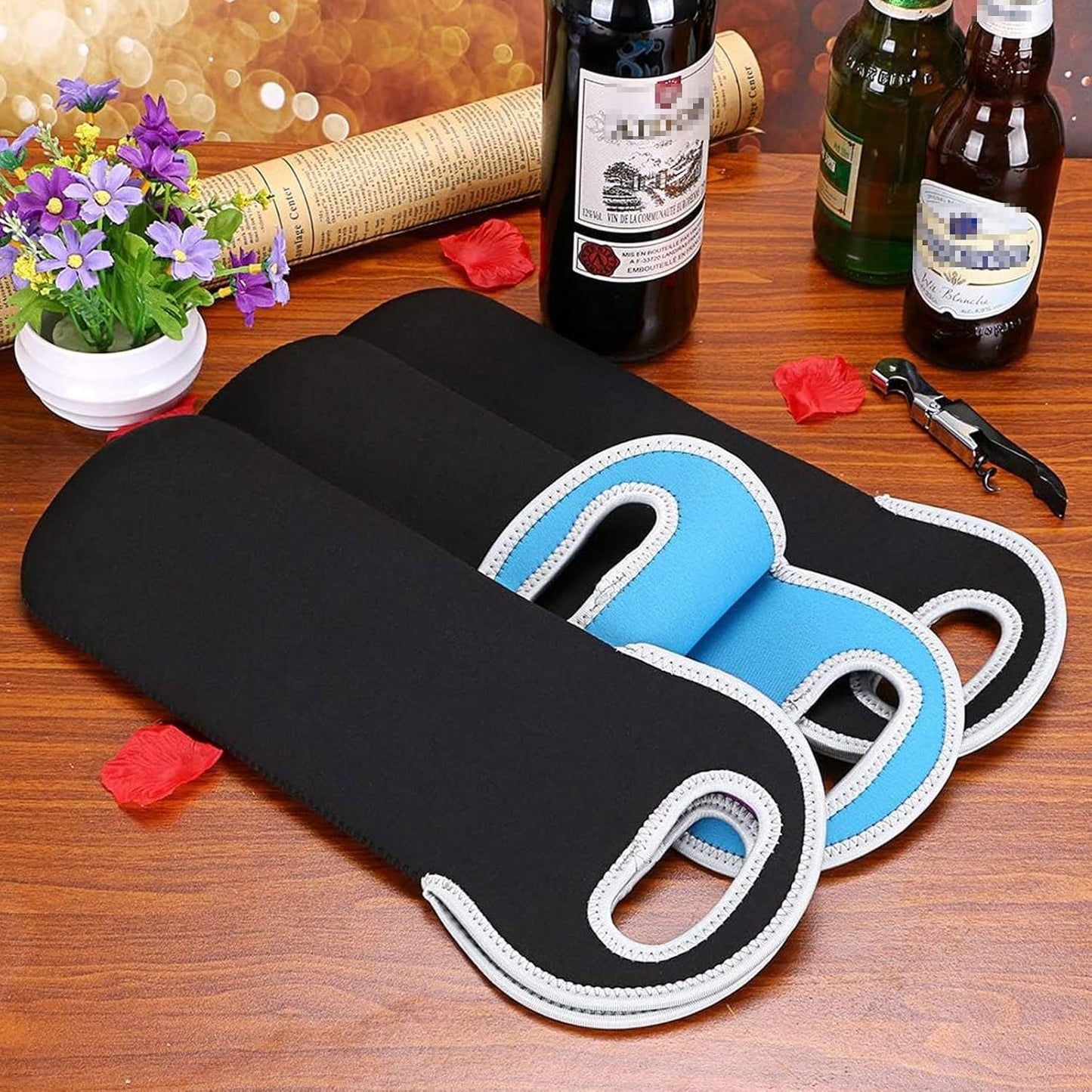 Thermal Double Wine Bottle Tote Bag