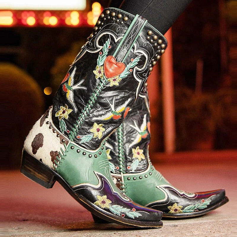Rugged Cowboy High Boots - EasyApparels