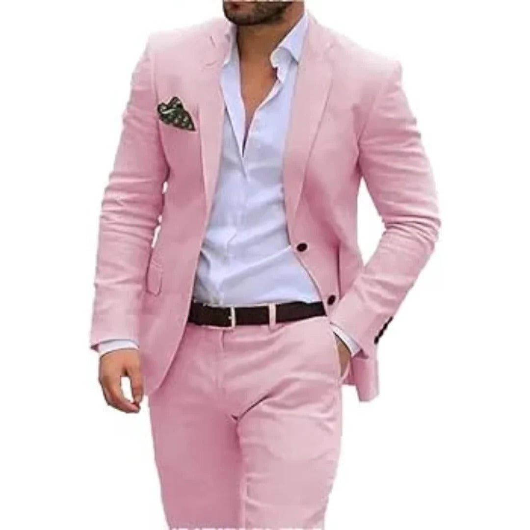 Lightweight Mens Summer Two Piece Suit