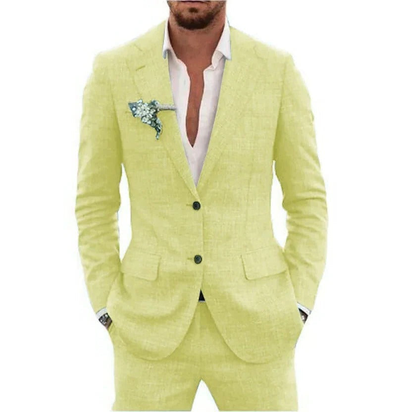 Lightweight Mens Summer Two Piece Suit