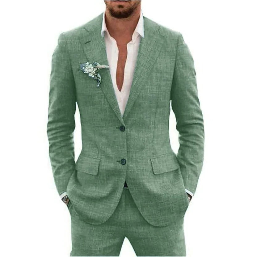 Lightweight Mens Summer Two Piece Suit - EasyApparels