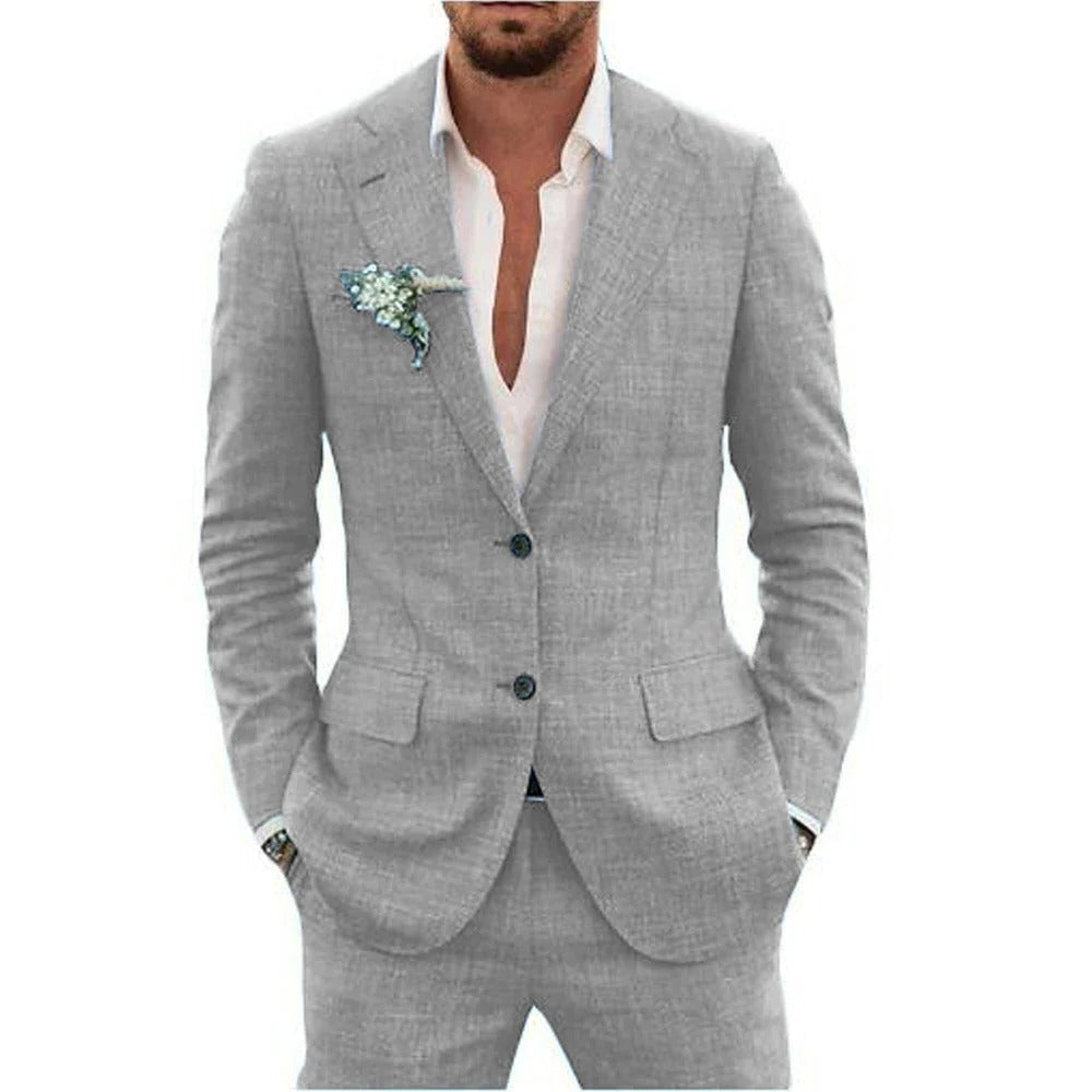 Lightweight Mens Summer Two Piece Suit