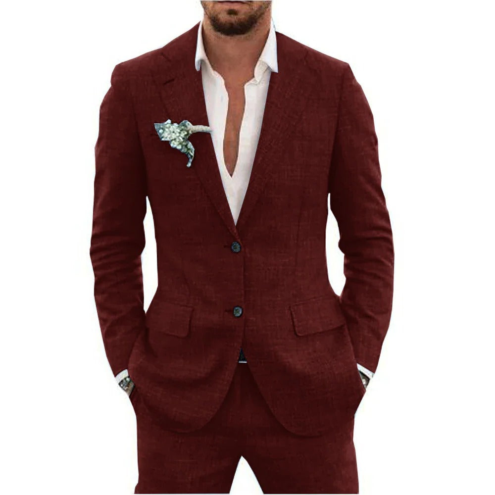 Lightweight Mens Summer Two Piece Suit
