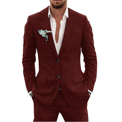 Lightweight Mens Summer Two Piece Suit