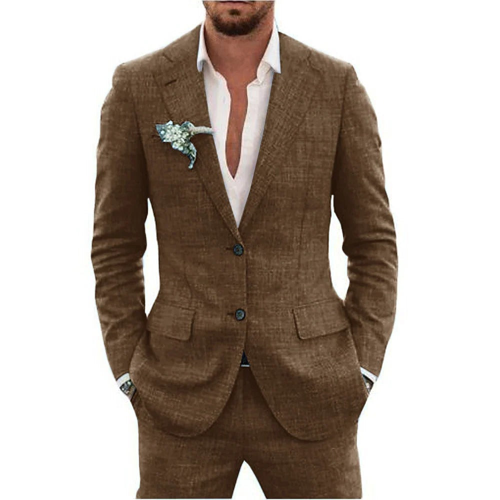 Lightweight Mens Summer Two Piece Suit