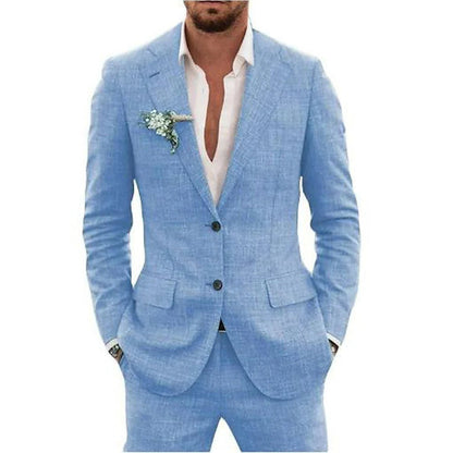 Lightweight Mens Summer Two Piece Suit
