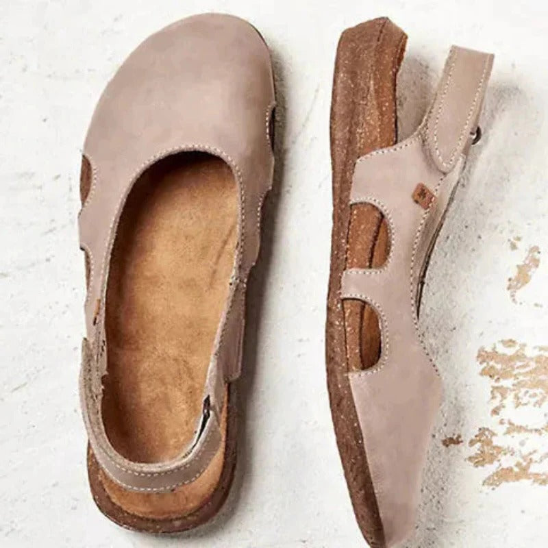 Toe Cover Flat Sandals