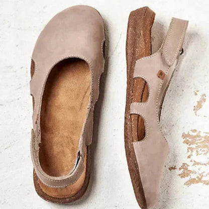 Toe Cover Flat Sandals