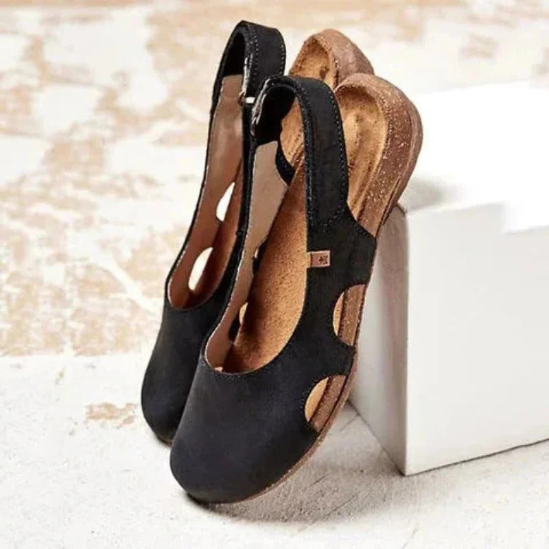 Toe Cover Flat Sandals - EasyApparels
