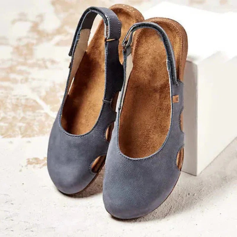 Toe Cover Flat Sandals