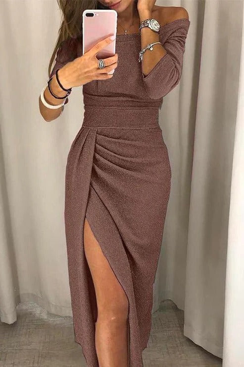Elegant Cold Shoulder Formal Gown
