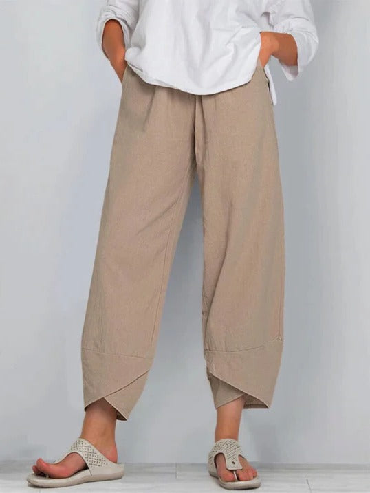 Ladies Slim Fit Capri Pants - EasyApparels