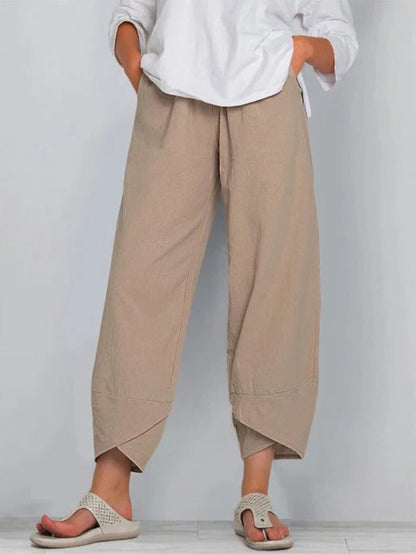Ladies Slim Fit Capri Pants - EasyApparels