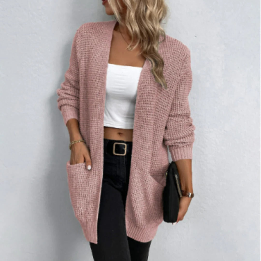 Cozy Crew Neck Sweater Cardigan