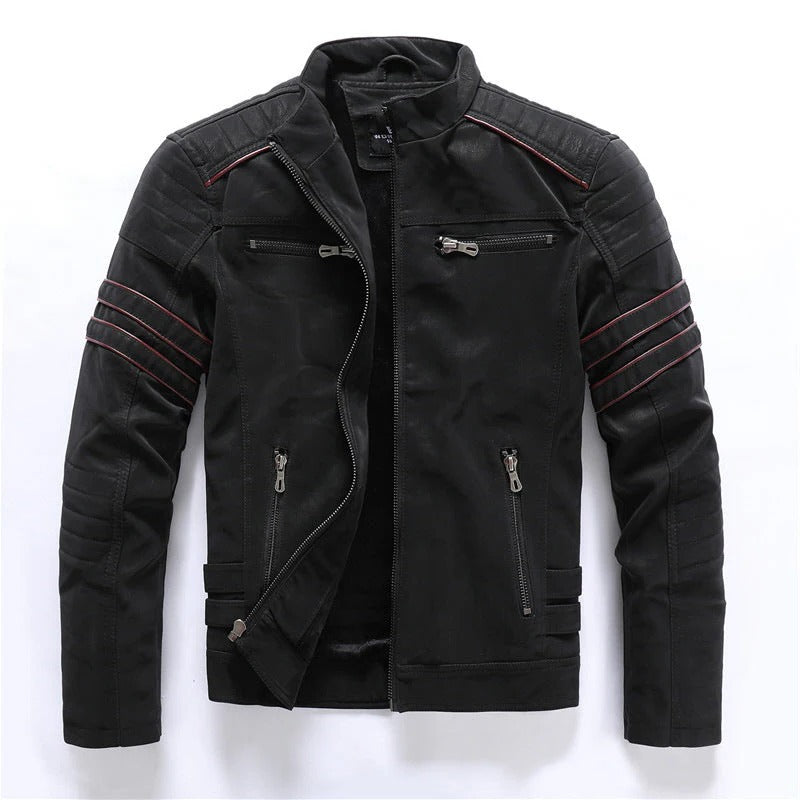 Leather Motorcycle Jacket - EasyApparels