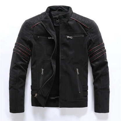 Leather Motorcycle Jacket - EasyApparels