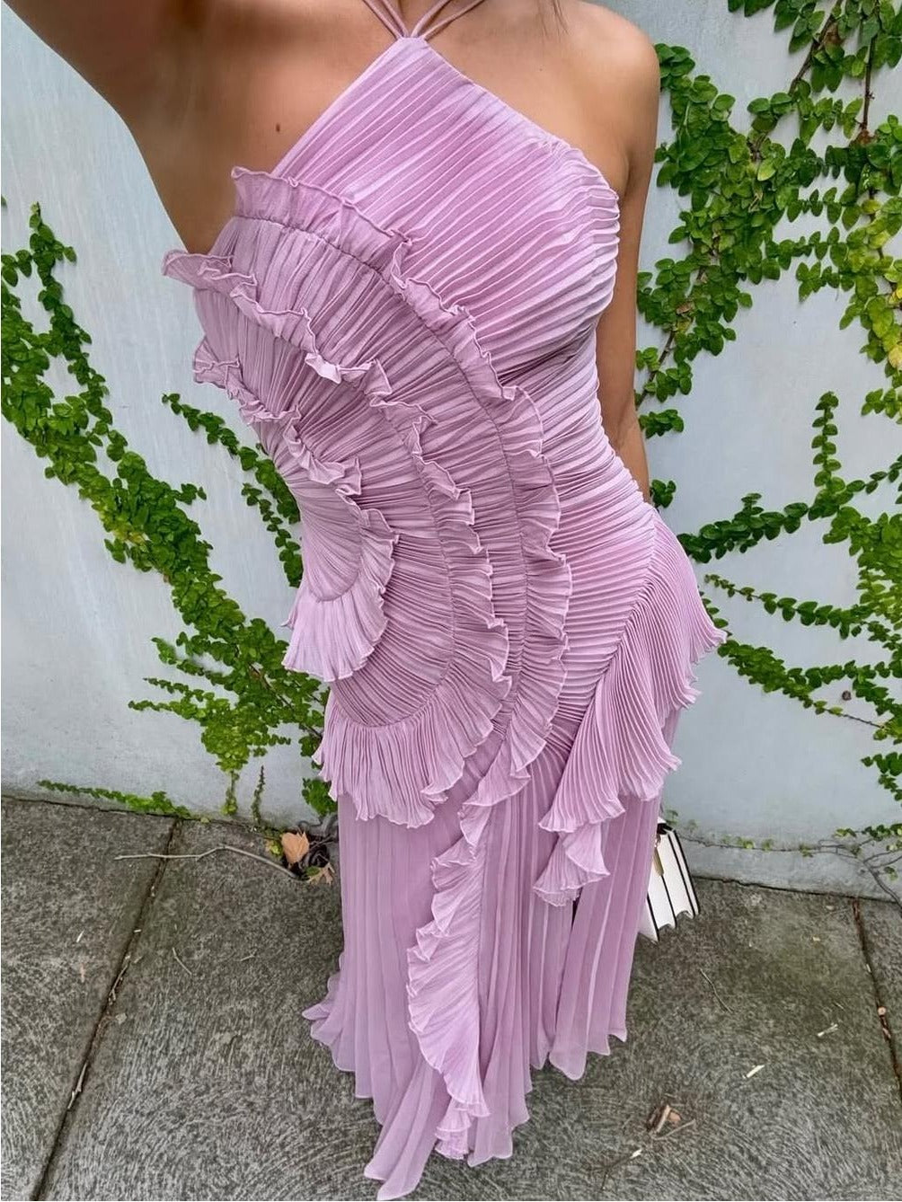 Flowy Asymmetrical Long Evening Dress - EasyApparels