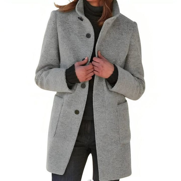 Classic Casual Women's Coat - EasyApparels