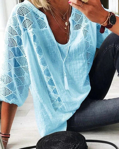 Ladies' Breathable V-Neck Top