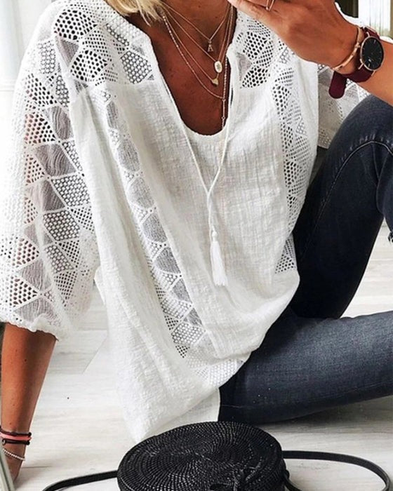 Ladies' Breathable V-Neck Top
