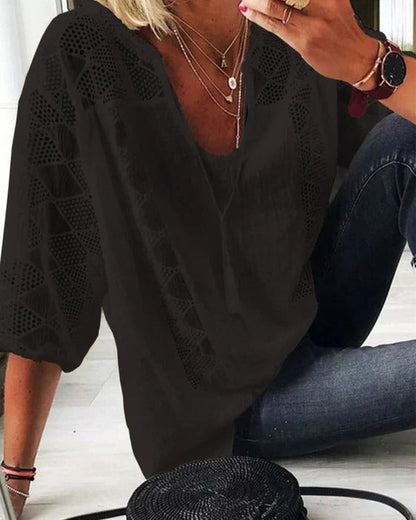 Ladies' Breathable V-Neck Top - EasyApparels