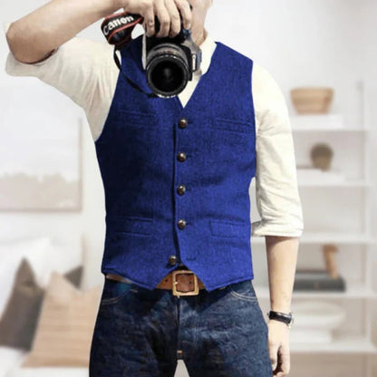 Classic Tank Top Leather Vest