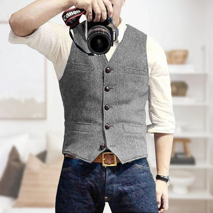 Classic Tank Top Leather Vest