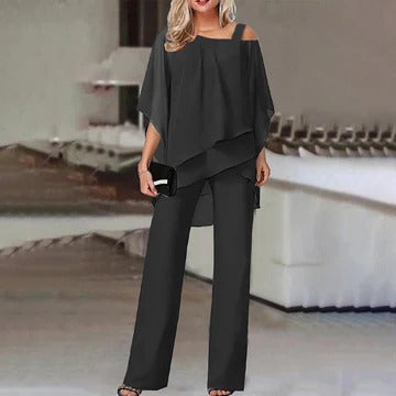 Chic Off Shoulder 2 Piece Outfit Set