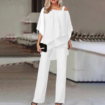 Chic Off Shoulder 2 Piece Outfit Set