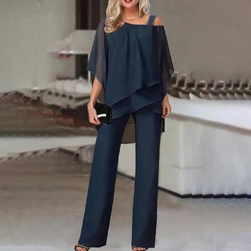 Chic Off Shoulder 2 Piece Outfit Set - EasyApparels
