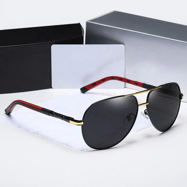 Polarized Metal Aviator Sunglasses - EasyApparels