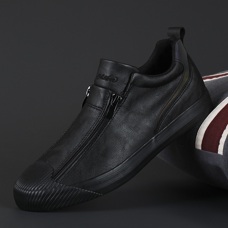 Military Style Zip Up Shoes - EasyApparels