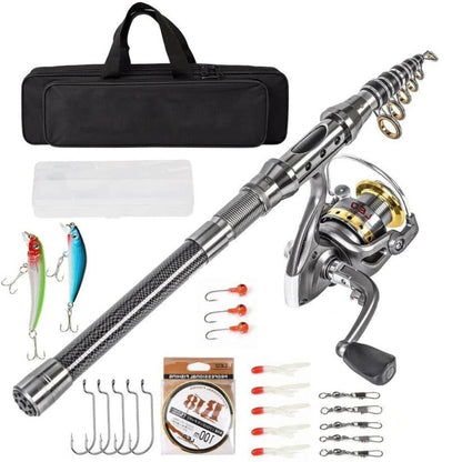 Portable Lightweight Collapsible Fishing Rod