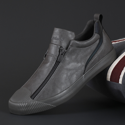 Military Style Zip Up Shoes