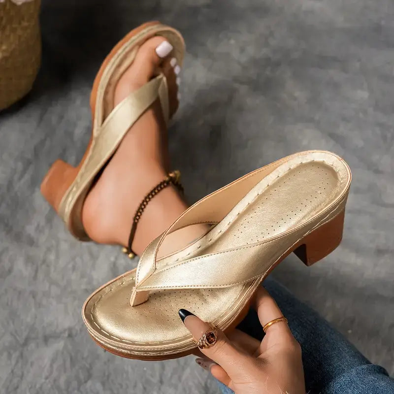 Comfortable Arch Support Heel Sandals