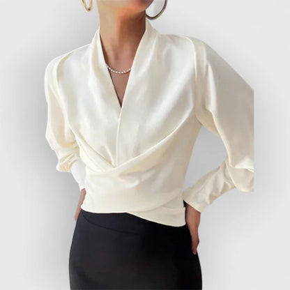 Ladies' Top with Ruffled Sleeves