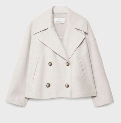 Casual Fit Double Button Coat
