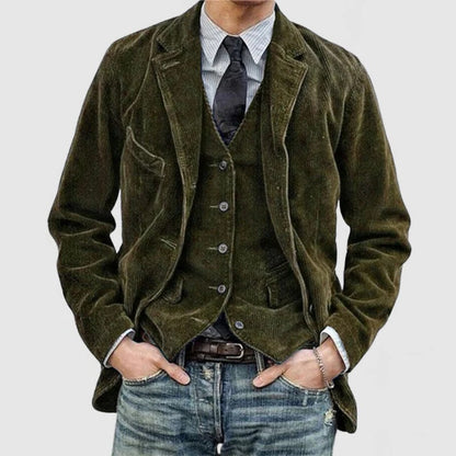 Classic Suit Jacket and Waistcoat Set