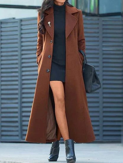 Ladies Warm Parka Jacket with Tie Waist - EasyApparels