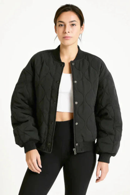 Warm Padded Women's Bomber Jacket