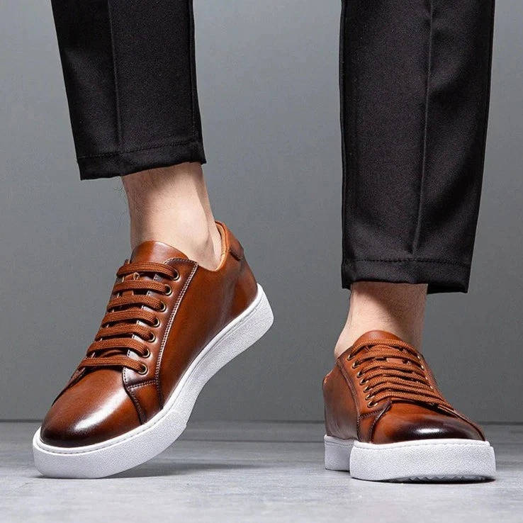 Authentic Leather Casual Mens Shoes - EasyApparels