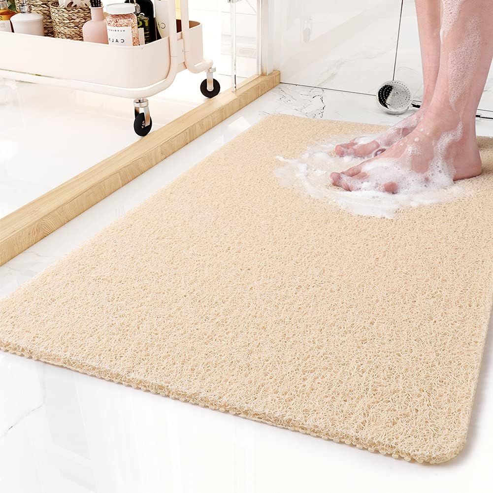 Grip Bathroom Mat with Gentle Massage Texture