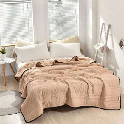 Breathable Summer Blanket with Soft Quilting