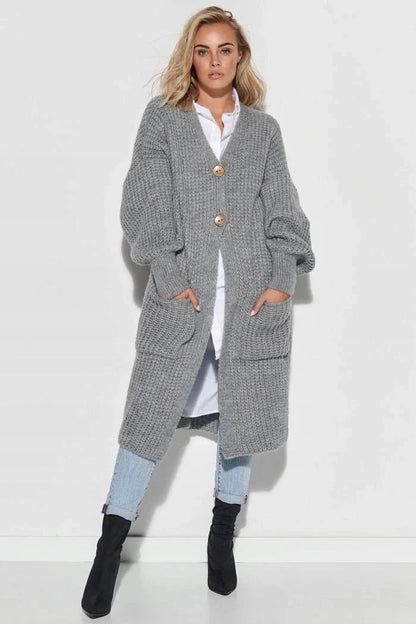 Women's Oversized Long Coat with Big Pockets