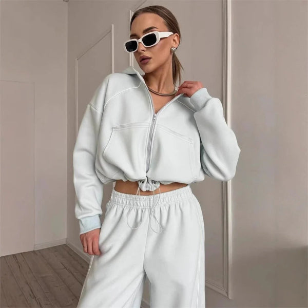 Women's Casual 2 Piece Tracksuit Set