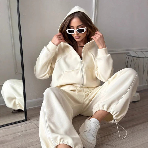 Women's Casual 2 Piece Tracksuit Set