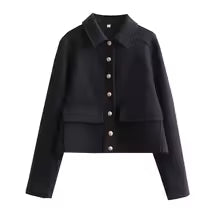 Slim Fit Women's Bomber Jacket with Button Front - EasyApparels