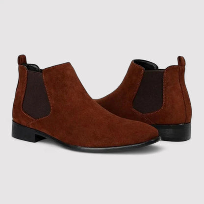 Comfortable Suede Ankle Chelsea Boots