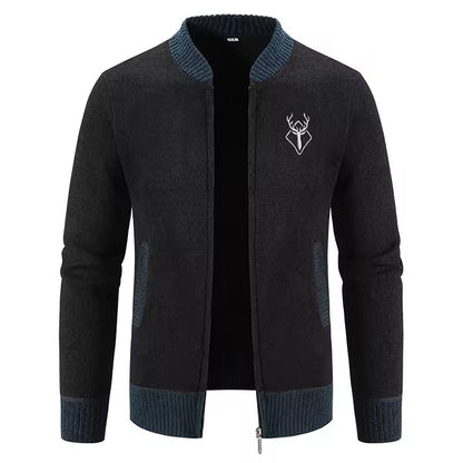 Cozy Men's Zip Up Wool Sweater